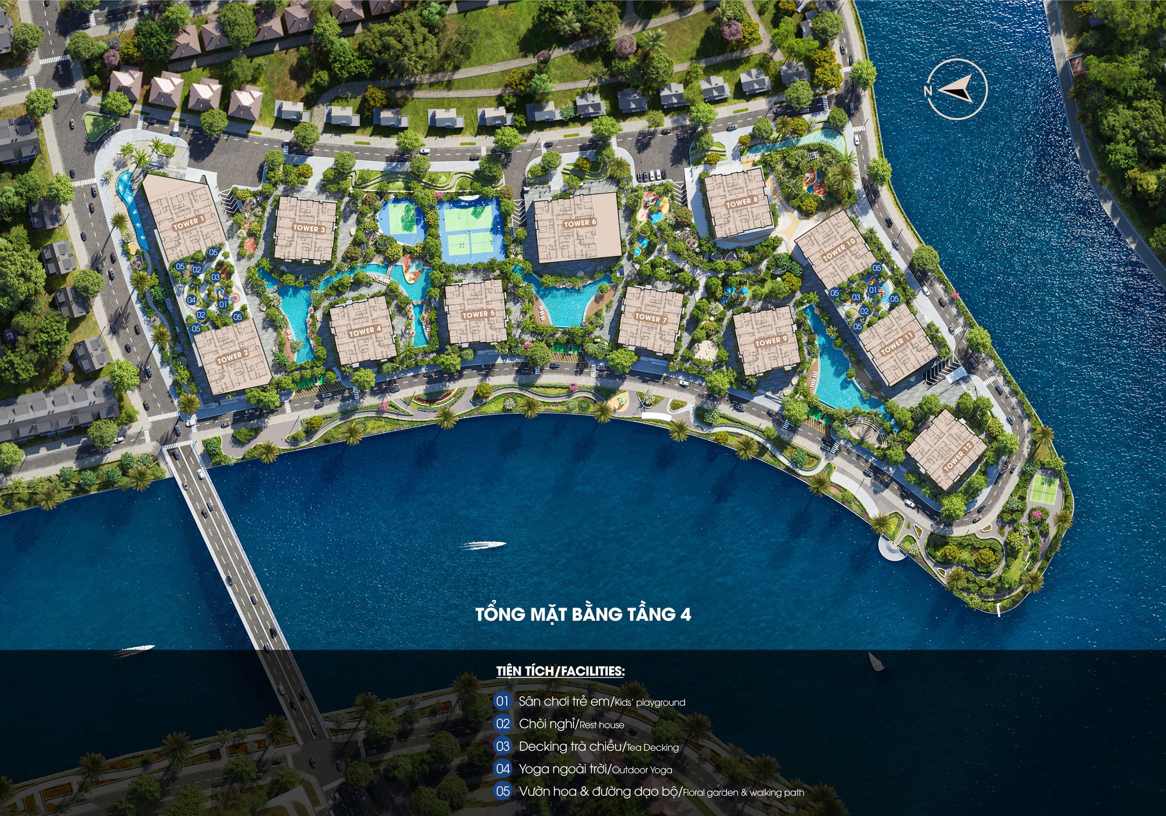 Tiện ích dự án căn hộ The Privé Đất Xanh Quận 2 tầng 4