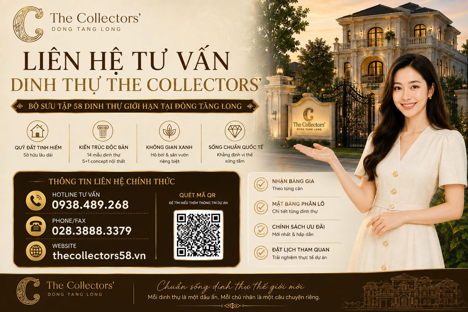Tìm hiểu mặt bằng và lựa chọn mẫu dinh thự The Collectors' phù hợp
