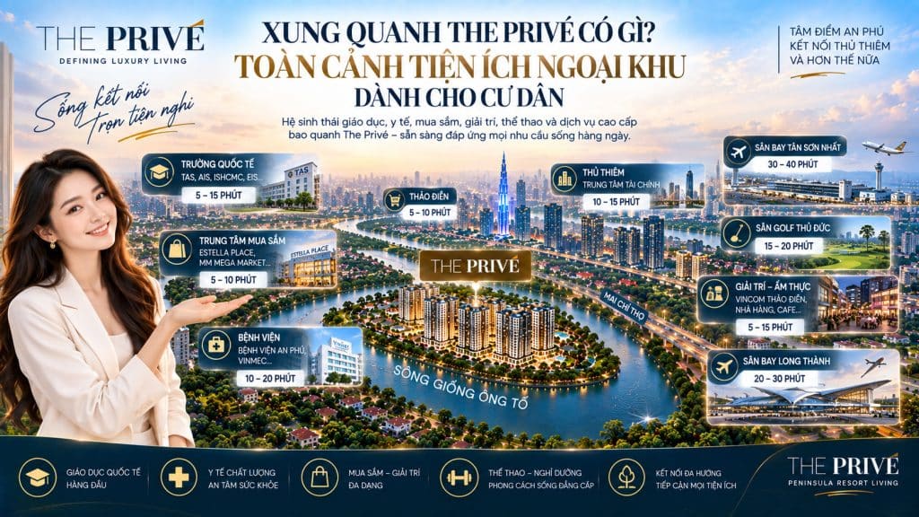 Xung Quanh The Privé Có Gì? Toàn Cảnh Tiện Ích Ngoại Khu Dành Cho Cư Dân